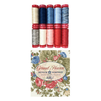 Aurifil 10pc Thread Set - Grand Haven by Minick & Simpson, Image