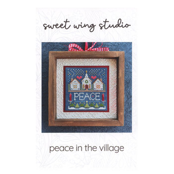 Peace In The Village Cross Stitch Pattern, Image