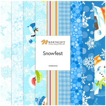 Snowfest  Yardage by Patrick Lose for Northcott Fabrics, Image