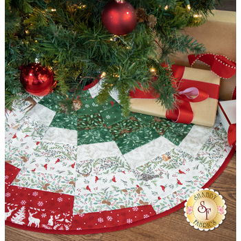  Quilt As You Go Bargello Tree Skirt Kit - Woodland Winter, Image