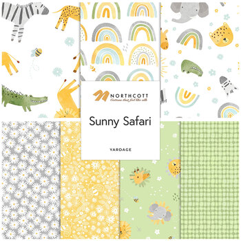 Sunny Safari  Yardage by Northcott Fabrics, Image