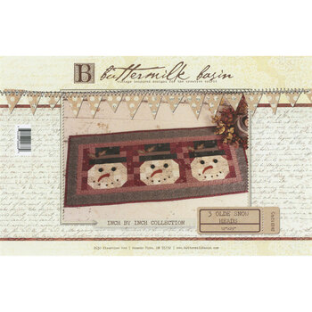 3 Olde Snow Heads Table Runner Pattern, Image