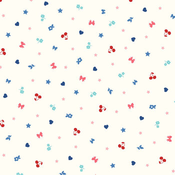 Star-Spangled Beauty MAS10843-E Soft White by Kimberbell for Maywood Studio, Image