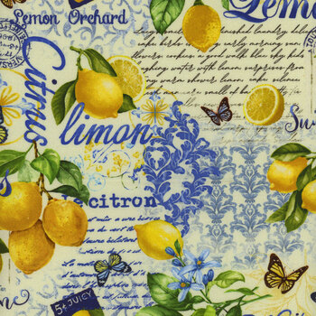 Limoncello FRUIT-CD3441 CREAM by Timeless Treasures Fabrics, Image