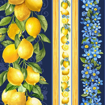 Limoncello FRUIT-CD3443 NAVY by Timeless Treasures Fabrics