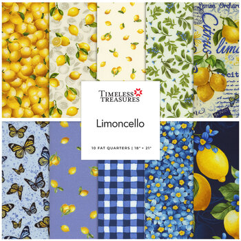 Limoncello  Fat Quarter Bundle Timeless Treasures Fabrics