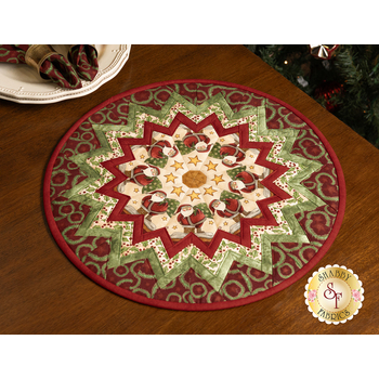  Point of View Kaleidoscope Folded Star Table Topper Kit - Up On The Housetop - Cream, Image