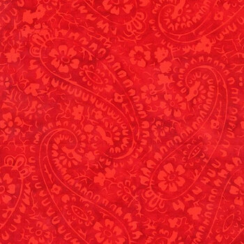 Tonga Mistletoe B2329-CRIMSON  by Timeless Treasures Fabrics, Image