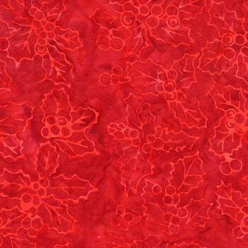 Tonga Mistletoe B3564-RUBY  by Timeless Treasures Fabrics, Image