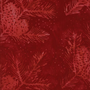 Tonga Mistletoe TONGA-B7779 CHERRY by Timeless Treasures Fabrics, Image