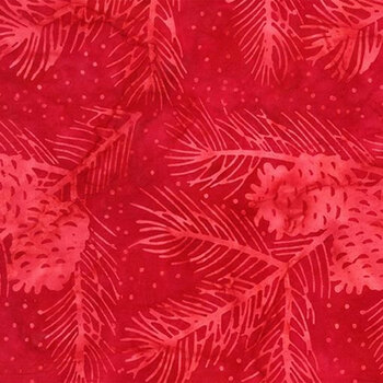 Tonga Mistletoe B7779-CHERRY  by Timeless Treasures Fabrics, Image