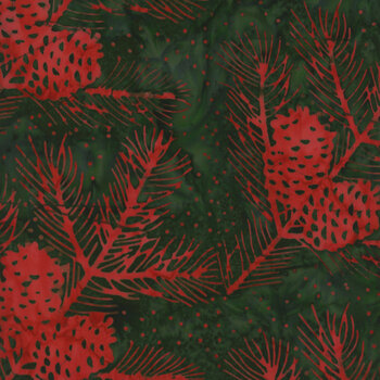 Tonga Mistletoe TONGA-B7779 FOREST by Timeless Treasures Fabrics, Image