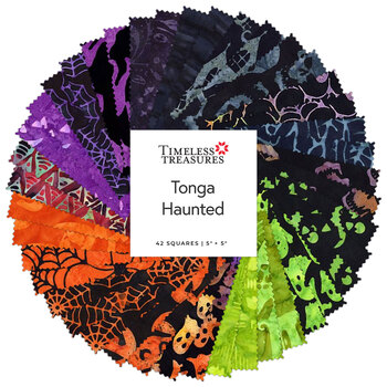 Tonga Haunted  5” Squares by Timeless Treasures Fabrics, Image