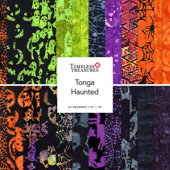 Tonga Haunted  10” Squares by Timeless Treasures Fabrics, Image