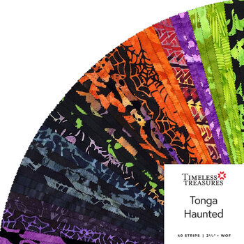 Tonga Haunted  2-1/2” Strips by Timeless Treasures Fabrics, Image