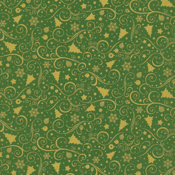 Holiday Blenders HOLIDAY-CM3540 GREEN by Timeless Treasures Fabrics, Image