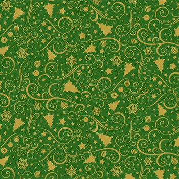 Holiday Blenders HOLIDAY-CM3540 GREEN by Timeless Treasures Fabrics, Image