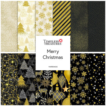 Merry Christmas  Yardage by Timeless Treasures Fabrics, Image