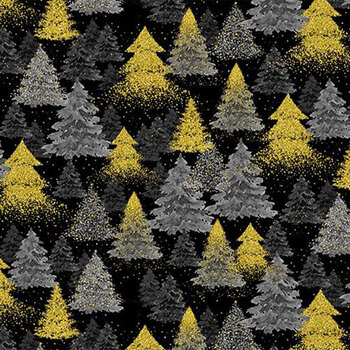 Merry Christmas HOLIDAY-CM3625 BLACK by Timeless Treasures Fabrics, Image