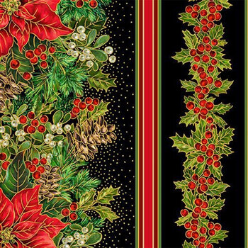 Joyful DONA-CM3712 BLACK by Timeless Treasures Fabrics, Image