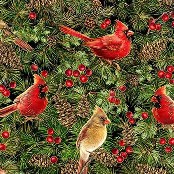 Joyful CM3714-CARDINAL by Timeless Treasures Fabrics, Image