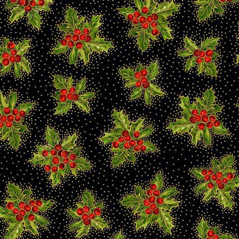 Joyful DONA-CM3715 BLACK by Timeless Treasures Fabrics, Image