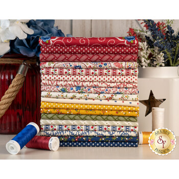 Old Glory  18 FQ Set by Stacy West for Henry Glass Fabrics, Image
