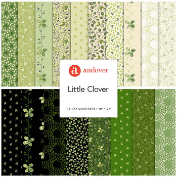 Little Clover  18 FQ Set by Andover Fabrics, Image