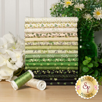 Little Clover  16 FQ Set by Andover Fabrics, Image