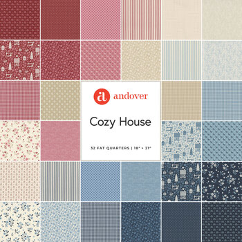 Cozy House  32 FQ Set by Judy Jarvi for Andover Fabrics, Image