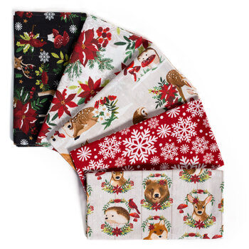 Woodland Wishes 5 FQ Set by Fabric Palette, Image