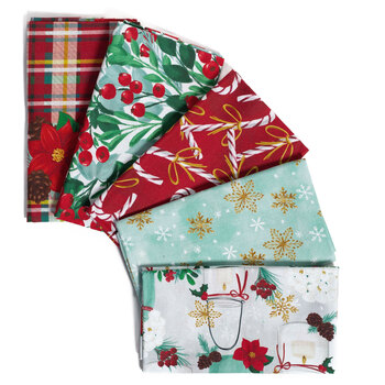 Holiday at Home 5 FQ Set by Fabric Palette, Image