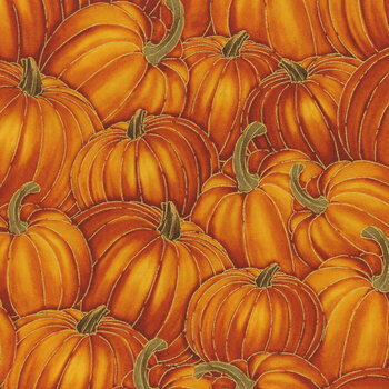 Thankful HARVEST-CM3643 ORANGE by Timeless Treasures Fabrics, Image