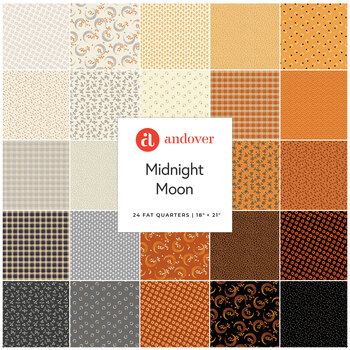 Midnight Moon  24 FQ Set by Andover Fabrics, Image