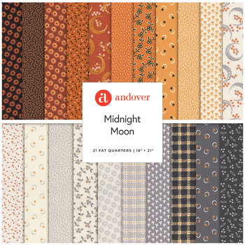Midnight Moon  Fat Quarter Bundle Andover Fabrics