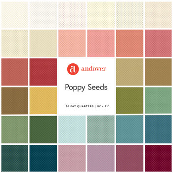 Poppy Seeds  36 FQ Set by Edyta Sitar for Andover Fabrics, Image