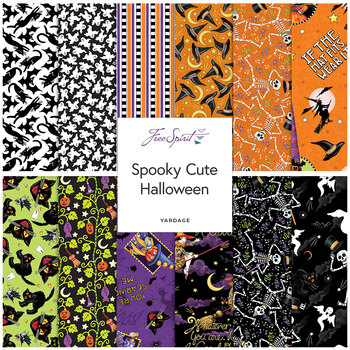 Spooky Cute Halloween  Yardage by Mary Engelbreit for FreeSpirit Fabrics, Image