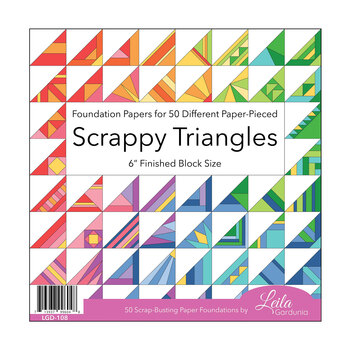 Scrappy Triangles Foundation Paper Pad - 50 Sheets, Image