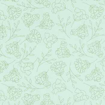 Abloom 29211-18 Robins Egg by Corey Yoder for Moda Fabrics, Image