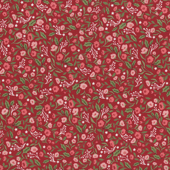 Berry & Pine 5241-14 Cranberry by Lella Boutique for Moda Fabrics, Image