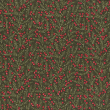 Berry & Pine 5243-13 Evergreen by Lella Boutique for Moda Fabrics, Image