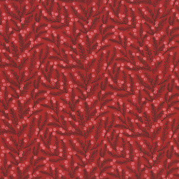 Berry & Pine 5243-14 Cranberry by Lella Boutique for Moda Fabrics, Image