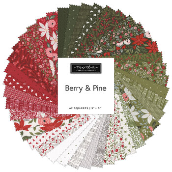 Berry & Pine  Charm Pack by Lella Boutique for Moda Fabrics - RESERVE, Image