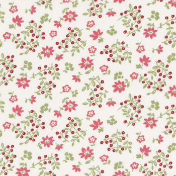 A Very Sweet Christmas 3061-11 Snow by Bunny Hill Designs for Moda Fabrics, Image