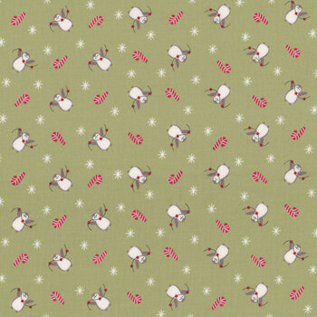 A Very Sweet Christmas 3062-18 Pine by Bunny Hill Designs for Moda Fabrics, Image