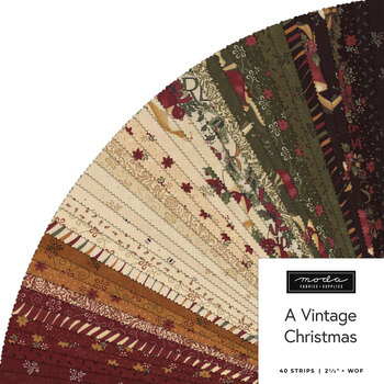 A Vintage Christmas  Jelly Roll by Kansas Troubles Quilters for Moda Fabrics - RESERVE, Image