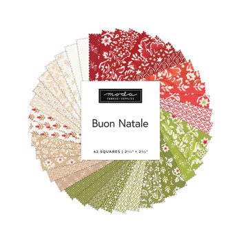 Buon Natale  Mini Charm Pack by Fig Tree & Co. for Moda Fabrics - RESERVE, Image