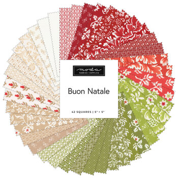 Buon Natale  Charm Pack by Fig Tree & Co. for Moda Fabrics - RESERVE, Image