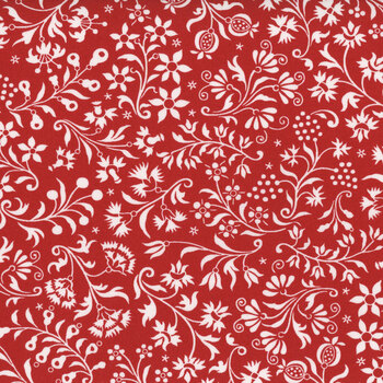 Buon Natale 35401-14 Pomegranate by Fig Tree & Co. for Moda Fabrics, Image