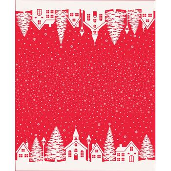 Buon Natale 35407-14 Pomegranate by Fig Tree & Co. for Moda Fabrics, Image